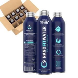 Oxygen-Infused Alkaline Water in Aluminum Bottles