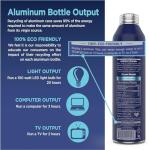 Oxygen-Infused Alkaline Water in Aluminum Bottles