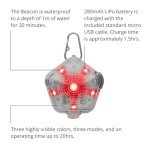 Ruffwear, Beacon Safety Light for Dogs, Clear Lake