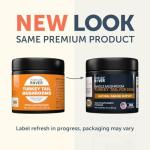 Four Leaf Rover Turkey Tail Mushroom for Dogs - Whole, Organic Mushrooms - Tested High in Critical Beta-Glucans - No Grains or Fillers - 60 Day Large Dog Supply