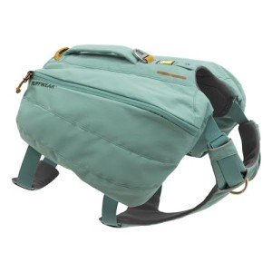 Ruffwear, Front Range Dog Day Pack, Backpack with Handle for Hikes & Day Trips, River Rock Green, Small