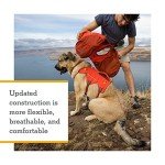 Ruffwear, Palisades Dog Backpack, Multi-Day Hiking Pack with Saddlebags and Hydration Bladders, Red Sumac, Large/X-Large