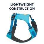 Ruffwear, Hi & Light, Everyday Lightweight Dog Harness, Trail Running, Walking, Hiking, All-Day Wear, Blue Atoll, Large/X-Large
