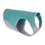 Ruffwear, Swamp Cooler Zip Dog Vest, Evaporative Cooling for Hot Weather, Aurora Teal, XX-Small