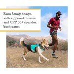 Ruffwear, Swamp Cooler Zip Dog Vest, Evaporative Cooling for Hot Weather, Aurora Teal, XX-Small