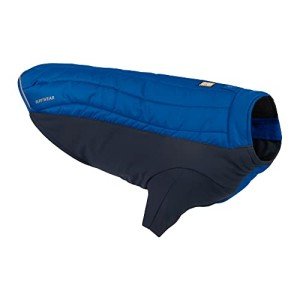 Ruffwear, Powder Hound Insulated, Water Resistant Cold Weather Jacket for Dogs, Blue Pool, X-Small