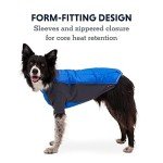 Ruffwear, Powder Hound Insulated, Water Resistant Cold Weather Jacket for Dogs, Blue Pool, X-Small