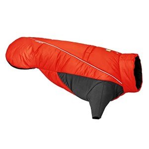 Ruffwear, Furness Dog Jacket, Snow, Ice and Extreme Cold Protection, Red Sumac, Medium