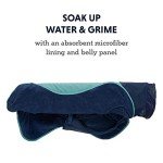 Ruffwear, Dirtbag Dog Towel, Camping and Outdoor Absorbent Coat, Aurora Teal, Small