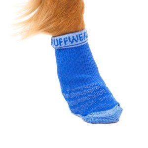 Ruffwear, Bark'n Boot Socks, Comfortable Dog Socks & Boot Liners, Blue Pool, 3.00 in/ 3.25 in