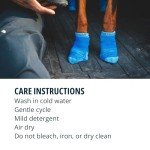 Ruffwear, Bark'n Boot Socks, Comfortable Dog Socks & Boot Liners, Blue Pool, 3.00 in/ 3.25 in