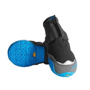 Ruffwear, Polar Trex Waterproof Winter Dog Boots with Rubber Soles for Cold Weather, Obsidian Black, 2.50 in (2 Boots)