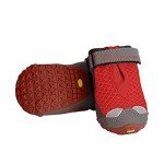 Ruffwear, Grip Trex Dog Boots, Outdoor Booties with Rubber Soles for Hiking and Running, Red Sumac, 2.25 in