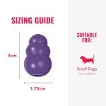 KONG Senior - Dog Toy with Gentle, Natural Rubber - Durable Dog Toy for Older Dogs - Use Treats with Stuffable Chew Toy - Treat Toy for Chewing & Fetching - for Small Dogs