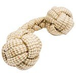 Franklin Pet Supply Co. Natural Rope Dog Toys - 4 Pack - Play Fetch + Tug of War - Dog Teething - Puppy Chew +Teething Toy