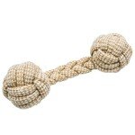 Franklin Pet Supply Co. Natural Rope Dog Toys - 4 Pack - Play Fetch + Tug of War - Dog Teething - Puppy Chew +Teething Toy