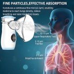 Misty Nebulizer, Portable Nebulizer with Intuitive LED Interface and Auto-Cleaning, Handheld Nebulizer for Adults Kids