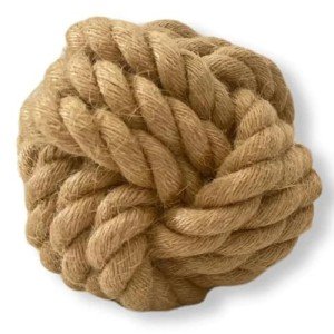 Handmade Sustainable Hemp Rope Ball, Natural Hemp Rope Dog Toy, Throw Dog Toys, Dog Chew Toy, Eco Friendly Dog Toy