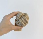 Handmade Sustainable Hemp Rope Ball, Natural Hemp Rope Dog Toy, Throw Dog Toys, Dog Chew Toy, Eco Friendly Dog Toy