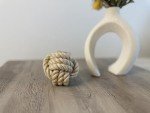 Handmade Sustainable Hemp Rope Ball, Natural Hemp Rope Dog Toy, Throw Dog Toys, Dog Chew Toy, Eco Friendly Dog Toy