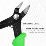 P.I.T. Small Wire Cutters, Diagonal Cutting Pliers, Precision Mini Flush Cut Pliers, Micro Cutter for Soft Copper Wire,Floral, Jewelry, Electronics, Model Craft,Heating Wire,3d Print,5''