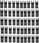Diagtree 50Pack Bi-Metal oscillating Tool Blade, Diagtree Multitool Blade Oscillating Multi Tool Quick Release Saw Blades for Fein, Dremel, Dewalt, Craftsman, Ridgid, Makita, Milwaukee, Rockwell