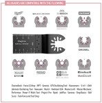 Diagtree 50Pack Bi-Metal oscillating Tool Blade, Diagtree Multitool Blade Oscillating Multi Tool Quick Release Saw Blades for Fein, Dremel, Dewalt, Craftsman, Ridgid, Makita, Milwaukee, Rockwell