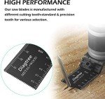 Diagtree 50Pack Bi-Metal oscillating Tool Blade, Diagtree Multitool Blade Oscillating Multi Tool Quick Release Saw Blades for Fein, Dremel, Dewalt, Craftsman, Ridgid, Makita, Milwaukee, Rockwell