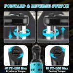 Cordless Ratchet Wrench Kit for Makita 18V Battery, 45 Ft-lbs 3/8" Power Ratchet Wrench Ratcheting Wrench Tool Kit, 8PCS Sockets, Extension Bar, 1/4" Adaptor, Variable Speed Trigger(Tool Only)