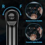 3/8" Cordless Extended Ratchet Wrench Compatible with Makita 18V Battery, Variable Speed Ratchet Wrench Electric Ratchet Wrench Set with 8Pcs Sockets & 1Pc 3/8" to 1/4" Adapter (No Battery Includes)