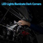 3/8" Cordless Extended Ratchet Wrench Compatible with Makita 18V Battery, Variable Speed Ratchet Wrench Electric Ratchet Wrench Set with 8Pcs Sockets & 1Pc 3/8" to 1/4" Adapter (No Battery Includes)