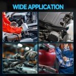 3/8" Cordless Extended Ratchet Wrench Compatible with Makita 18V Battery, Variable Speed Ratchet Wrench Electric Ratchet Wrench Set with 8Pcs Sockets & 1Pc 3/8" to 1/4" Adapter (No Battery Includes)