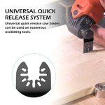 HOTBEST BI-Metal/Wood/Iron Nails Oscillating Saw Blades Universal Bi-Metal Quick Release Multi Tool Blades, Fits Dewalt, Porter Cable,Rockwell,Makita,Black & Decker,Bosch Craftsman,Fein Multi