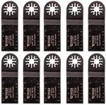 Ryker Hardware Oscillating Tool Blades: Wood Multitool Blades Compatible with Fein Multimaster, Porter Cable, DeWalt, Bosch, Ryobi, Makita, Milwaukee, Rockwell