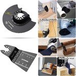 Bionso 35 PCS Oscillating Saw Blades, Premium Multitool Kit for Wood Metal Plastics, Tool Blades Fit Dewalt Worx Rockwell Wen Milwaukee Makita Ryobi Bosch Fein Porter Genesis Black