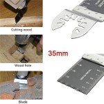 Diagtree 20PCS Bi-Metal Oscillating Multitool Quick Release Oscillating Saw Blades Fits Fein Multimaster, Porter Cable, Black&Decker, Bosch Craftsman, Ridgid, Makita, Milwaukee, Dewalt etc