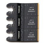 3 PCS Carbide Teeth Oscillating Multitool Quick Release Oscillating Saw Blades Fits Fein Multimaster, Porter Cable, Black&Decker, Bosch Craftsman, Ridgid, Makita, Milwaukee, Dewalt, and More