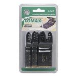 3 PCS Carbide Teeth Oscillating Multitool Quick Release Oscillating Saw Blades Fits Fein Multimaster, Porter Cable, Black&Decker, Bosch Craftsman, Ridgid, Makita, Milwaukee, Dewalt, and More