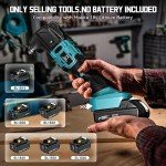 Cordless Oscillating Tool Compatible with Makita Battery, Brushless-Motor Tool with Auxiliary Handle, Oscillating Multi-Tool for Scraping, Sanding,Cutting Wood(Battery Not Included)