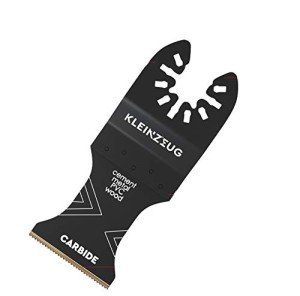 Kleinzeug Carbide Oscillating Tool Blades - Multitool Oscillating Saw Blades Universal Fit - Hard Material Cutting Kit for Metal, Wood and More - Rockwell, DeWalt, Porter-Cable, Dremel, Set of 5