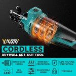 Cordless Drywall Cut-Out Tool for Makita 18V Battery, 3 Speed Adjustable Brushless Rotary Saw with Up to 30000 RPM, Compact Spiral Saw Kit for Cutting Wood Drywall,Sheetrock,Wood, (Bare Tool Only)