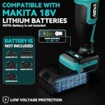 Cordless Drywall Cut-Out Tool for Makita 18V Battery, 3 Speed Adjustable Brushless Rotary Saw with Up to 30000 RPM, Compact Spiral Saw Kit for Cutting Wood Drywall,Sheetrock,Wood, (Bare Tool Only)