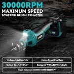 Cordless Drywall Cut-Out Tool for Makita 18V Battery, 3 Speed Adjustable Brushless Rotary Saw with Up to 30000 RPM, Compact Spiral Saw Kit for Cutting Wood Drywall,Sheetrock,Wood, (Bare Tool Only)