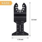 Tanzfrosch 60 Oscillating Tool Saw Blades Multitool Quick Release Saw Blade Kit for Cutting Wood Plastic Soft Metal Fit Dewalt Makita Fein Multimaster Ryobi Bosch Milwaukee Chicago Craftsman (60 Pack)