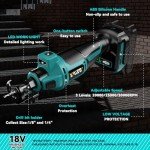 Cordless Drywall Cut-Out Tool for Makita 18V Battery, 3 Speed Adjustable Brushless Rotary Saw with Up to 30000 RPM, Compact Spiral Saw Kit for Cutting Wood Drywall,Sheetrock,Wood, (Bare Tool Only)