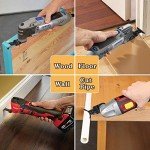 Tanzfrosch 60 Oscillating Tool Saw Blades Multitool Quick Release Saw Blade Kit for Cutting Wood Plastic Soft Metal Fit Dewalt Makita Fein Multimaster Ryobi Bosch Milwaukee Chicago Craftsman (60 Pack)