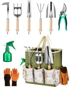 9-Piece Heavy-Duty Gardening Tool Set for Women