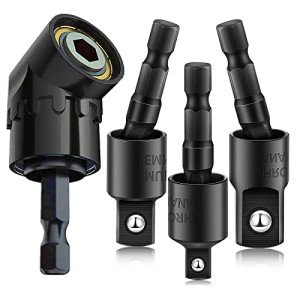CIGOTU 4-in-1 Right Angle Drill Adapter Set