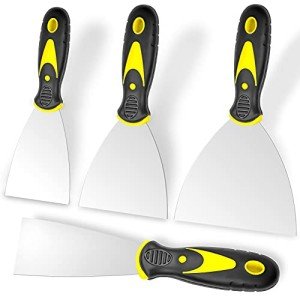 4-Piece Stainless Steel Putty Knife Set