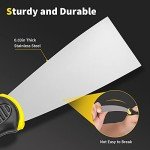 4-Piece Stainless Steel Putty Knife Set